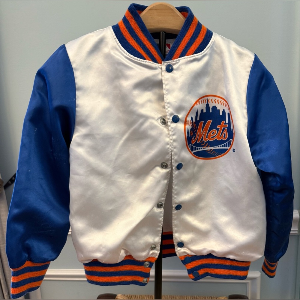 MLB Bullfrog Mets Baseball Jacket Kids